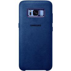 Задняя накладка для Samsung S8 Plus синяя кожа