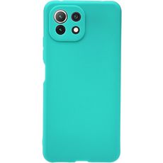 Задняя накладка для Xiaomi Mi11 Lite/11 Lite NE бирюзовая NANO силикон с закрытой камерой Задняя накладка для Xiaomi Mi11 Lite/11 Lite NE бирюзовая NANO силикон с закрытой камерой