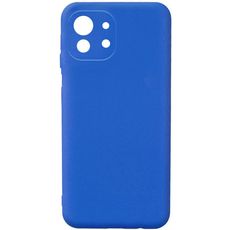 Задняя накладка для Xiaomi Mi11 Lite/11 Lite NE синяя Nano силикон
