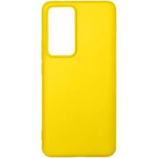 Задняя накладка для Xiaomi Mi12T/12TPro желтая силикон