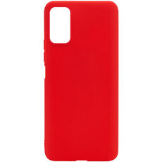 Задняя накладка для Xiaomi Poco M3 Pro красная силикон