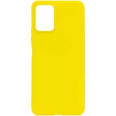 Задняя накладка для Xiaomi Poco X3 GT желтая Nano силикон