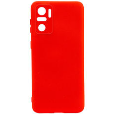 Задняя накладка для Xiaomi Redmi Note 10/10S красная Nano силикон