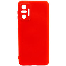 Задняя накладка для Xiaomi Redmi Note 10 Pro красная Nano силикон с закрытой камерой