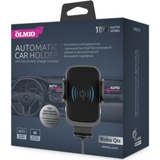 Автомобильное зарядное устройство БЕСПРОВОДНОЕ Сенсорное Olmiо Neo Robo QIs 10W Автомобильное зарядное устройство БЕСПРОВОДНОЕ Сенсорное Olmiо Neo Robo QIs 10W
