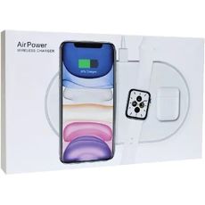 Беспроводное зарядное устройство 3 in 1 iPhone/ Watch / AirPods Air Power 15W для Apple Беспроводное зарядное устройство 3 in 1 iPhone/ Watch / AirPods Air Power 15W для Apple
