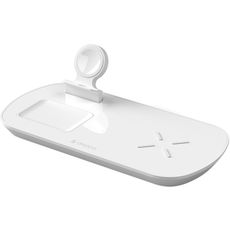 Беспроводное зарядное устройство Deppa 3 in 1 17.5W (iPhone/Apple Watch/Airpods) White