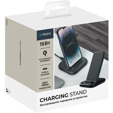 Беспроводное З/У QI Fast Charge 15W черное Deppa для Samsung