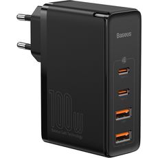    Baseus 100W 2Type-C/2xUSB GaN Pro  QC Black