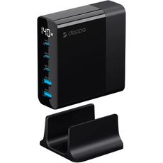     Deppa 140W Charging Station Gan USBx2-Type-Cx3 PD Wall charger 