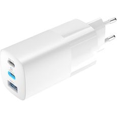 Сетевое зарядное устройство для ноутбука 65W Type-Cx2 +USB PowerDelivery QuickCharge GAN white OLMIO Сетевое зарядное устройство для ноутбука 65W Type-Cx2 +USB PowerDelivery QuickCharge GAN white OLMIO