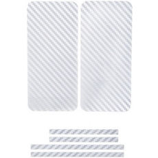 Защитная наклейка для iPhone 5 карбон серебро