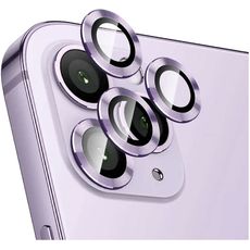 Защитное стекло для iPhone 14 Pro/14 Pro Max для Линз Камеры фиолетовый ободок