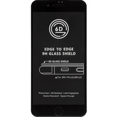 Защитное стекло для iPhone 7/8Plus 6D черное