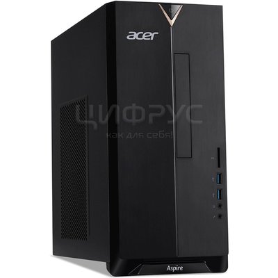 Acer Aspire TC-391 (AMD Ryzen 5 4600G 3.7, 16Gb, SSD 512Gb, GTX1650 4Gb, noOS, GbitEth, 180W) Black (DG.E2BER.00B) () - 