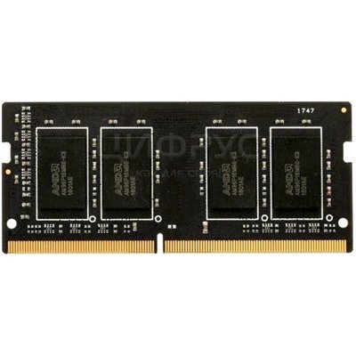 AMD Radeon R7 Performance 8ГБ DDR4 2666МГц SODIMM CL16 (R748G2606S2S-U) (РСТ) - Цифрус