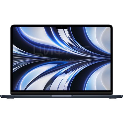 Apple MacBook Air 13 (2022) (Apple M2, RAM 16GB SSD 512GB Apple graphics 10-core macOS) Midnight Z1610006X - Цифрус