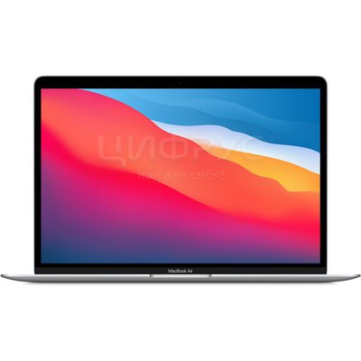 Apple MacBook Air 13 Late 2020 Apple M1 /13.3/2560x1600/16GB/256GB SSD/Apple graphics 7-core/macOS (Z12700034) Silver (РСТ) - Цифрус