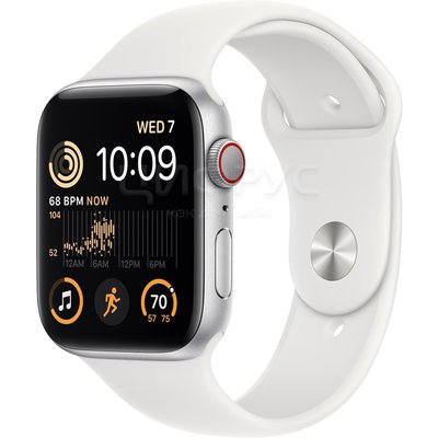 Apple Watch SE GPS (2022) 44mm Sport Band Silver - Цифрус
