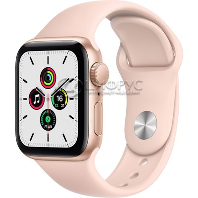 Apple Watch SE GPS 40mm Aluminum Case with Sport Band Gold/Pink (MYDN2RU/A) - 