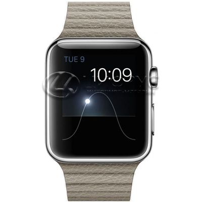 Apple Watch with Leather Loop (42 ) Stainless Steel/Stone - 