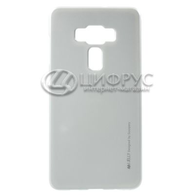 Задняя накладка для Asus Zenfone 3 Deluxe прозрачная силиконовая - Цифрус