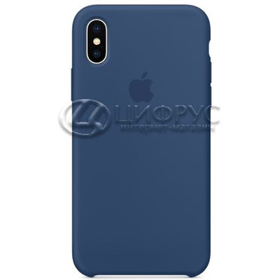 Задняя накладка для Iphone X/XS синяя APPLE - Цифрус