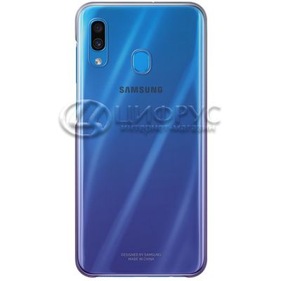 Задняя накладка для Samsung Galaxy A20/A30 прозрачная силикон - Цифрус
