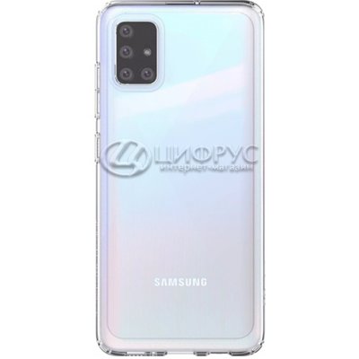 Задняя накладка для Samsung Galaxy A51 прозрачная силикон - Цифрус