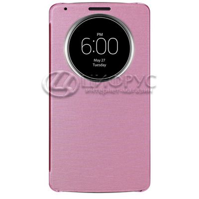 Чехол для LG G Pro 2 книжка с окном розовая кожа - Цифрус