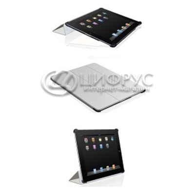 Чехол жалюзи для Apple iPad 2 / iPad 3 / iPad 4 / белая кожа - Цифрус