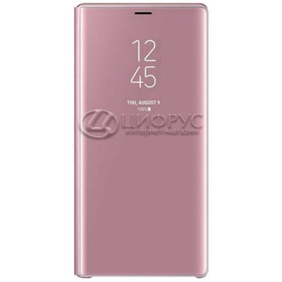 Чехол-книга для iPhone 12/12Pro розовый Clear View - Цифрус