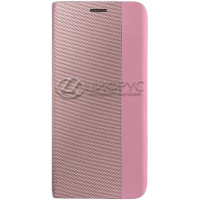 Чехол-книга для iPhone 13 Pro розовый MESH LEATHER MIX - Цифрус