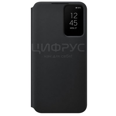 Чехол-книга для Samsung Galaxy S22+ Smart Clear View Cover черный - Цифрус
