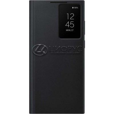 Чехол-книга для Samsung Galaxy S22 Ultra Smart Clear View Cover черный - Цифрус