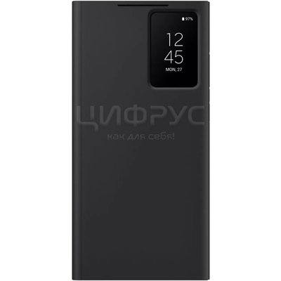 -  Samsung S23 Ultra Smart View Wallet Case Black - 