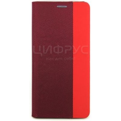 Чехол-книга для Xiaomi Poco M3 Pro/Note10T/Note10 MESH LEATHER MIX красный - Цифрус