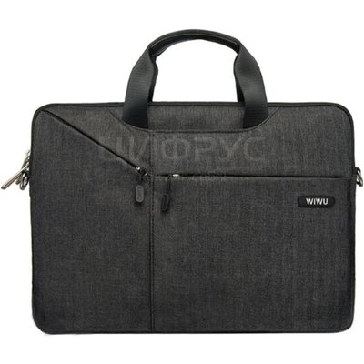Чехол сумка 13-14 для Macbook/Ноутбука Wiwu Gent Business handbag Black - Цифрус