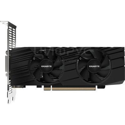 Gigabyte PCI-E GV-N1656OC-4GL NVIDIA GeForce GTX 1650 4096Mb 128 GDDR6 1620/12000 DVIx1 HDMIx2 DPx1 HDCP Ret low profile (GV-N1656OC-4GL) () - 