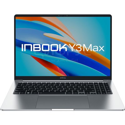 Infinix Inbook Y3 MAX YL613 (Intel Core i3 1215U 1200MHz, 16", 1920x1200, 8GB, 512GB SSD, Intel UHD Graphics, DOS) Silver (71008301568) () - 