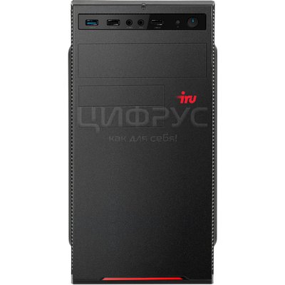 IRU Home 225 (AMD Ryzen 5 2600 3.4, 8Gb, SSD 480Gb, GTX1660 6Gb, Windows 10 Home Single Language 64, GbitEth, 500W) Black (1595680) () - 