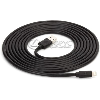 USB кабель iPhone/iPad чёрный 3 метра - Цифрус