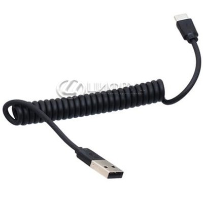 Купить USB кабель Type-C витой пружина в Москве – USB кабель Type-C ...