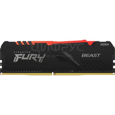 Kingston FURY Beast RGB 16 DDR4 3600 DIMM CL18 single rank (KF436C18BBA/16) () - 