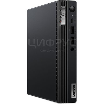 Lenovo ThinkCentre Tiny M70q-3 (Intel Core i3 12100T 2.2, 8Gb, SSD 256Gb, UHDG 730, noOS, GbitEth, WiFi, BT, kb, мышь) Black (11USA022CW) (РСТ) - Цифрус