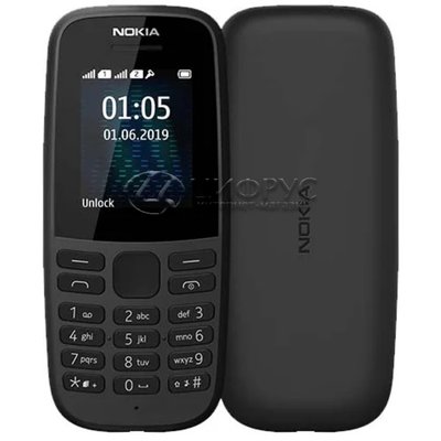 Nokia 105 SS (2019) Black (РСТ) - Цифрус