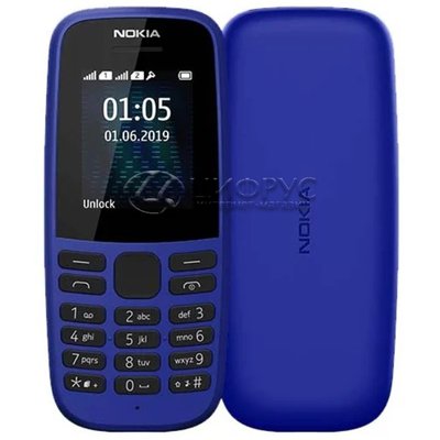 Nokia 105 SS (2019) Blue (РСТ) - Цифрус