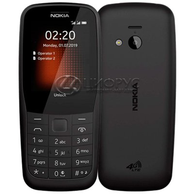 Nokia 220 4G Dual sim Black (РСТ) - Цифрус
