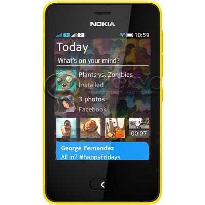 Nokia Asha 501 Dual Yellow - Цифрус