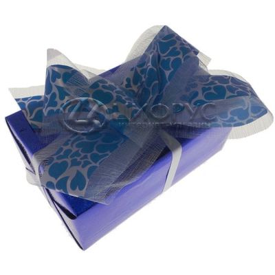 Подарочная упаковка синяя металлик - Цифрус